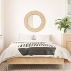 Balancing Stripes NO.1 | Black Duvet Cover Gallery Image 3
