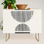 Balancing Stripes NO.1 | Black Credenza Gallery Image 1