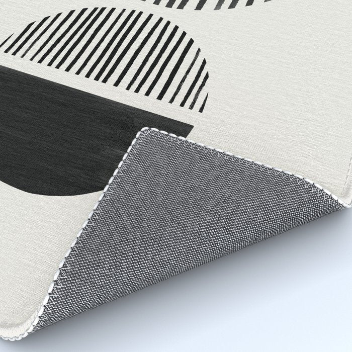 Balancing Stripes NO.1 | Black Rug Gallery Image 4