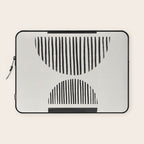 Balancing Stripes NO.1 | Black Laptop Sleeve Gallery Image 1