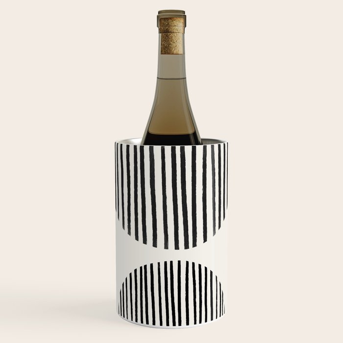 Balancing Stripes NO.1 | Black Wine Chiller Gallery Image 1