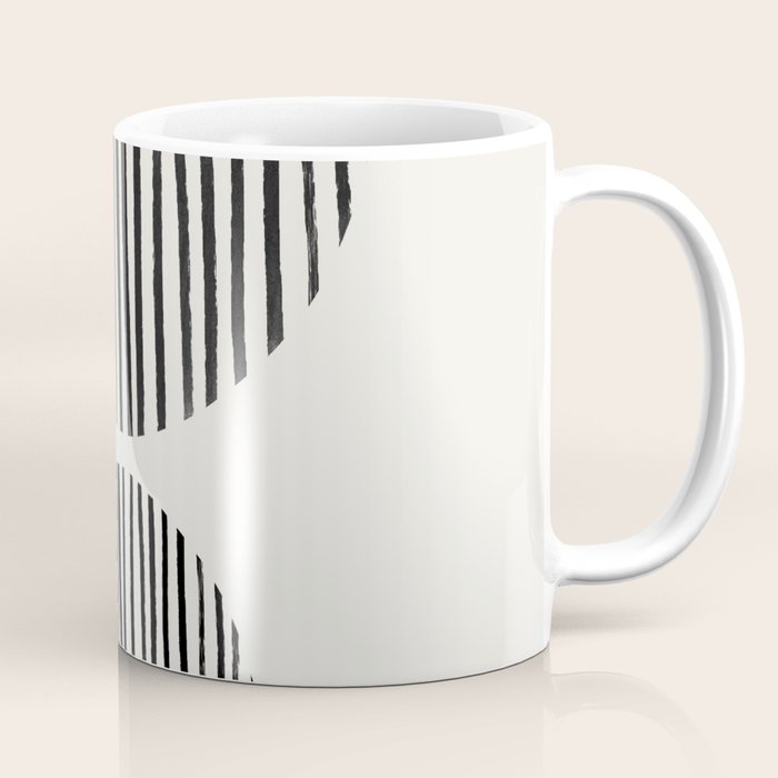 Balancing Stripes NO.1 | Black Coffee Mug Gallery Image 1