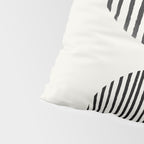 Balancing Stripes NO.1 | Black Pillow Sham Gallery Image 4