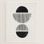 Balancing Stripes NO.1 | Black Jigsaw Puzzle Gallery Image 1