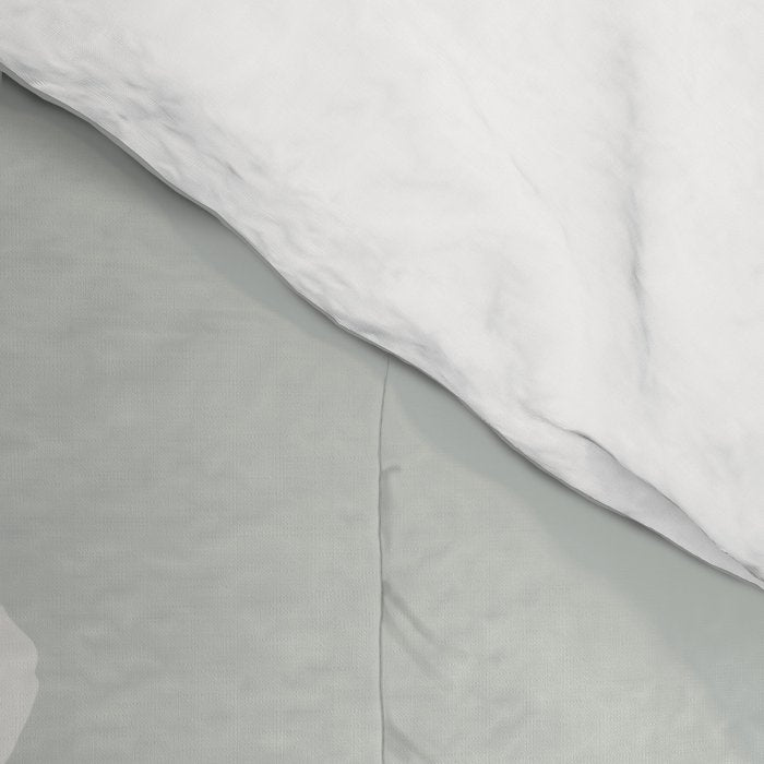 Wildflower bouquet in vase illustration - muted green, dusty pink and beige flowers Comforter Gallery Image 4