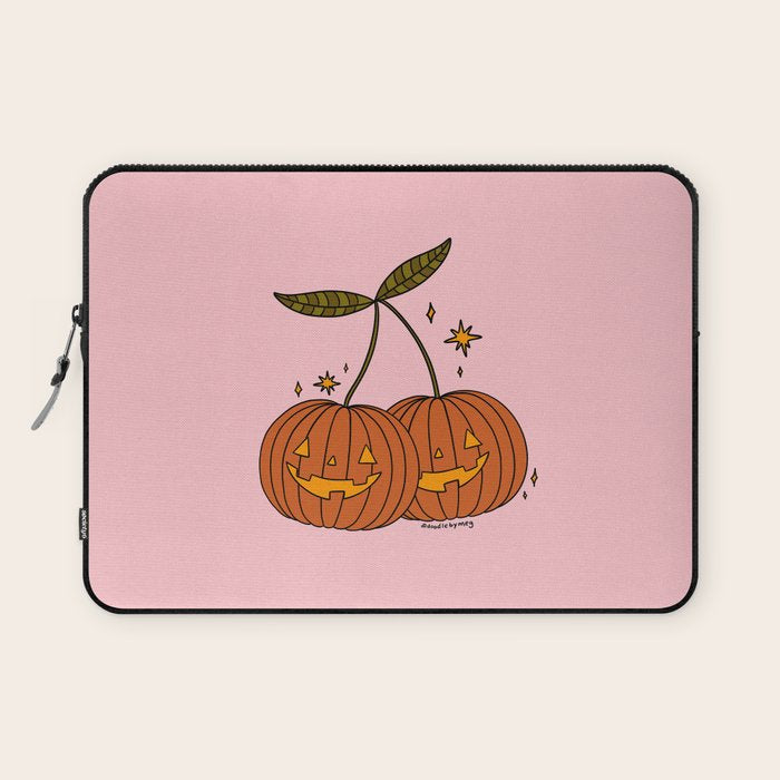 Pumpkin Cherries Laptop Sleeve Gallery Image 1