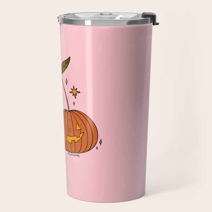 Pumpkin Cherries Travel Mug Gallery Image 2