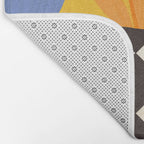 Tulips and vase of squares and diamonds Bath Mat Gallery Image 2