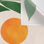 Tropical Forest Sunset / Mid Century Abstract Shapes Wall Tapestry Gallery Image 3