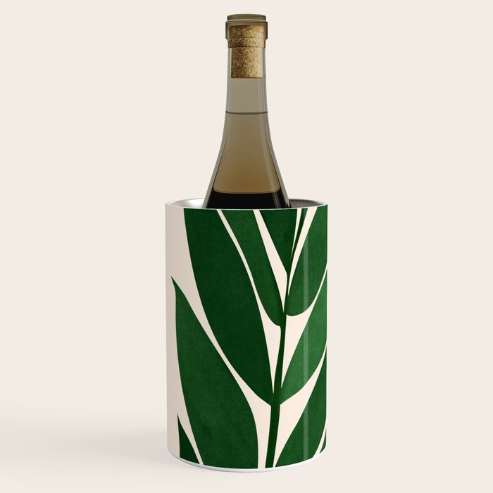 Tropical Forest Sunset / Mid Century Abstract Shapes Wine Chiller Gallery Image 2