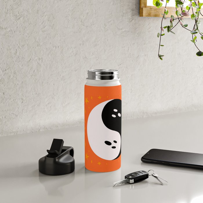 Spooky Yin Yang Water Bottle Gallery Image 4
