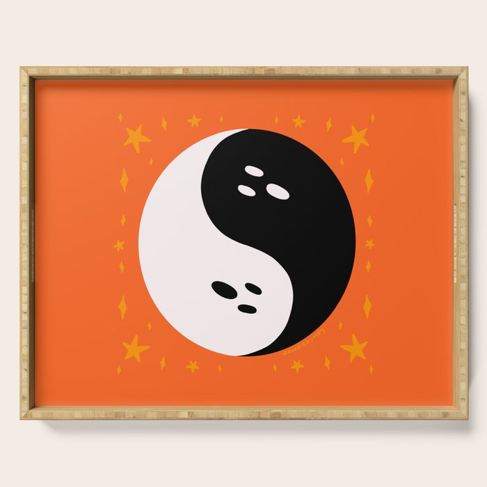 Spooky Yin Yang Serving Tray Gallery Image 1