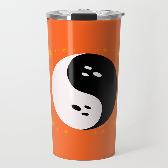 Spooky Yin Yang Travel Mug Gallery Image 1