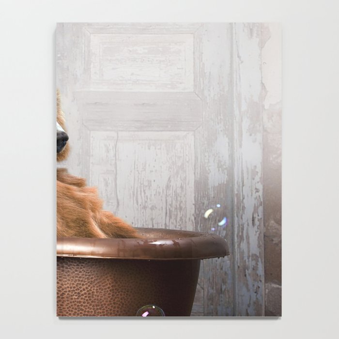 Bear with Rubber Ducky in Vintage Bathtub Notebook Gallery Image 4