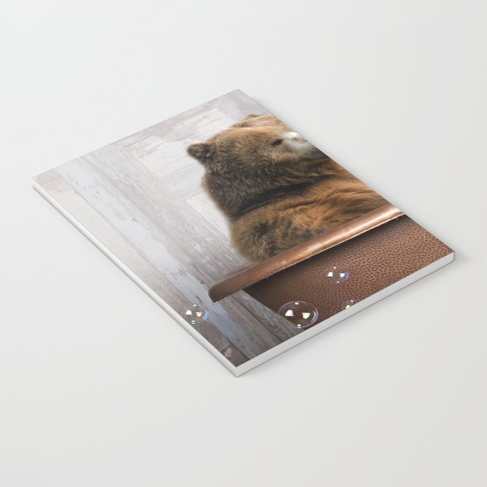 Bear with Rubber Ducky in Vintage Bathtub Notebook Gallery Image 3