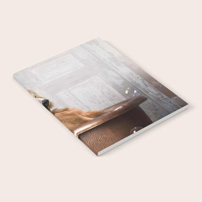 Bear with Rubber Ducky in Vintage Bathtub Notebook Gallery Image 1
