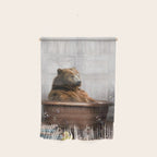 Bear with Rubber Ducky in Vintage Bathtub Wall Hanging Gallery Image 1