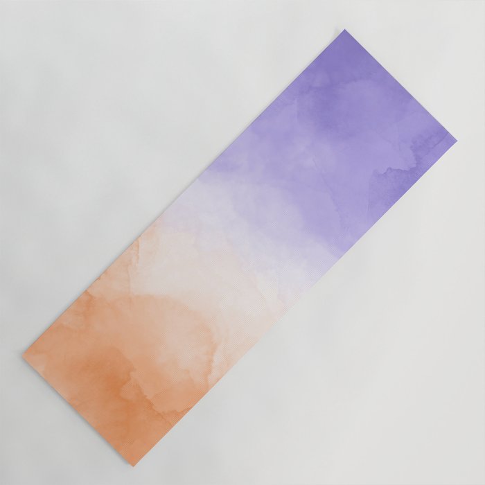 Tie dye lilac peach A Yoga Mat Gallery Image 1