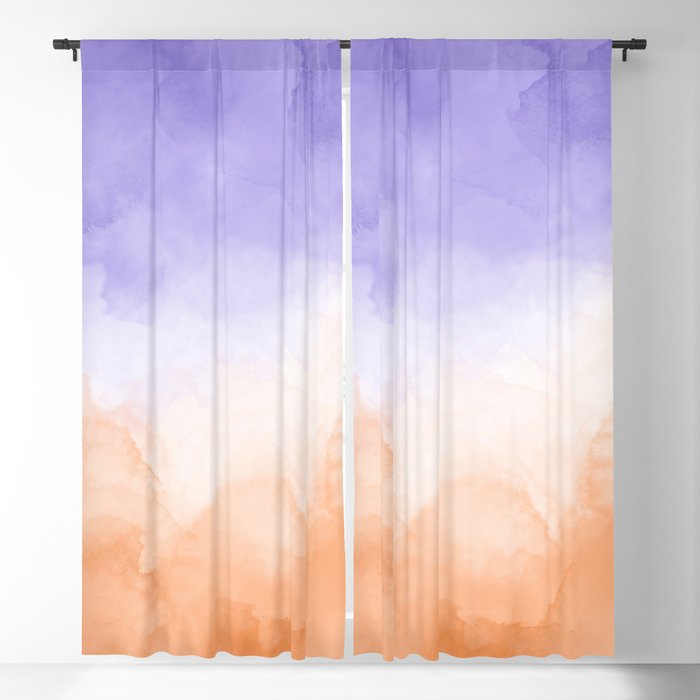 Tie dye lilac peach A Window Curtain Gallery Image 5