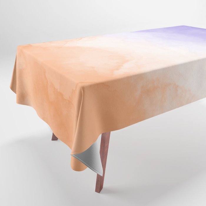 Tie dye lilac peach A Tablecloth Gallery Image 1