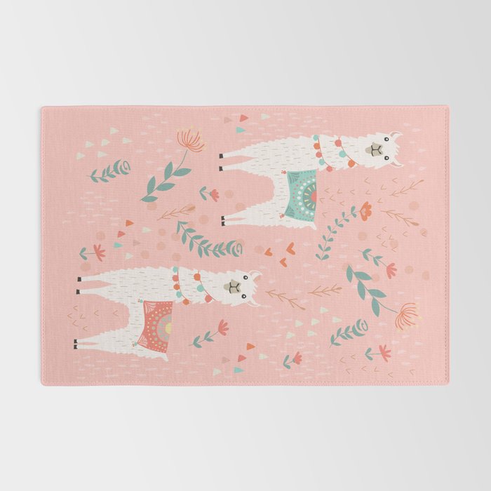 Lovely Llama on Pink Rug Gallery Image 2