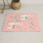 Lovely Llama on Pink Rug Gallery Image 1