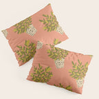 ZZ Plant Art on Terra cotta background Pillow Sham Gallery Image 3
