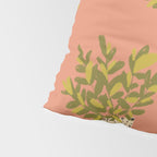ZZ Plant Art on Terra cotta background Pillow Sham Gallery Image 4