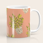 ZZ Plant Art on Terra cotta background Coffee Mug Gallery Image 1