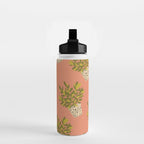 ZZ Plant Art on Terra cotta background Water Bottle Gallery Image 2