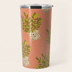 ZZ Plant Art on Terra cotta background Travel Mug Gallery Image 1