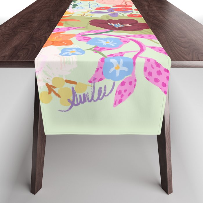 Splendid Flowers Table Runner Gallery Image 1