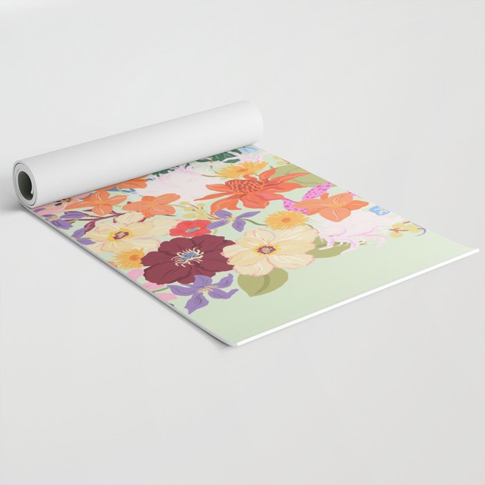Splendid Flowers Yoga Mat Gallery Image 2