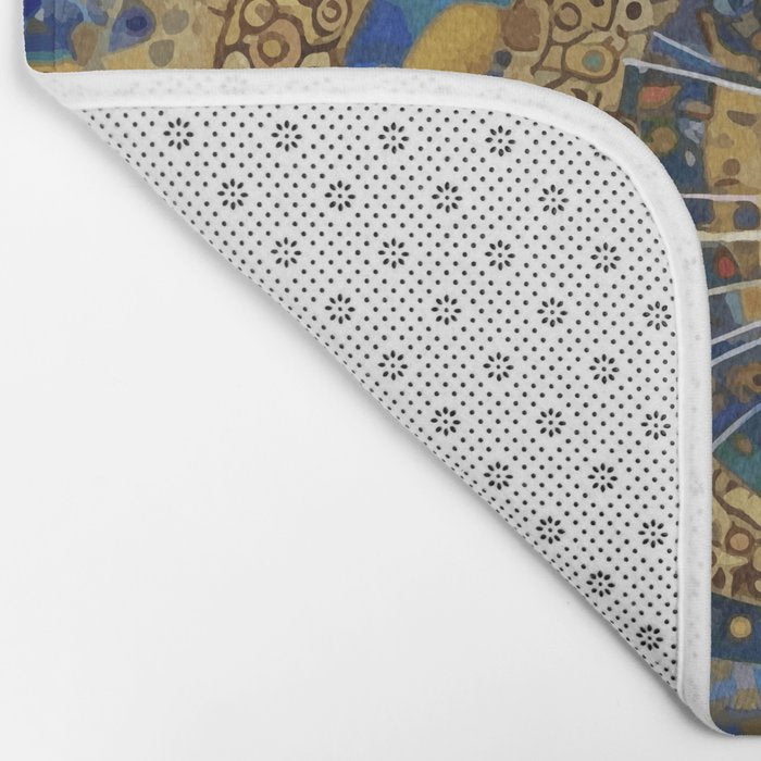 Gustav Klimt Style Mouse with Pink Ears Bath Mat Gallery Image 2