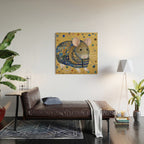 Gustav Klimt Style Mouse with Pink Ears Wood Wall Art Gallery Image 2