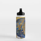 Gustav Klimt Style Mouse with Pink Ears Water Bottle Gallery Image 3