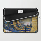 Gustav Klimt Style Mouse with Pink Ears Laptop Sleeve Gallery Image 2