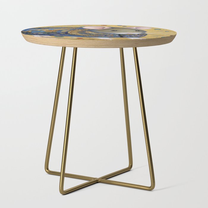 Gustav Klimt Style Mouse with Pink Ears Side Table Gallery Image 1
