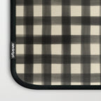 Watercolor Gingham - Black and Cream Laptop Sleeve Gallery Image 3
