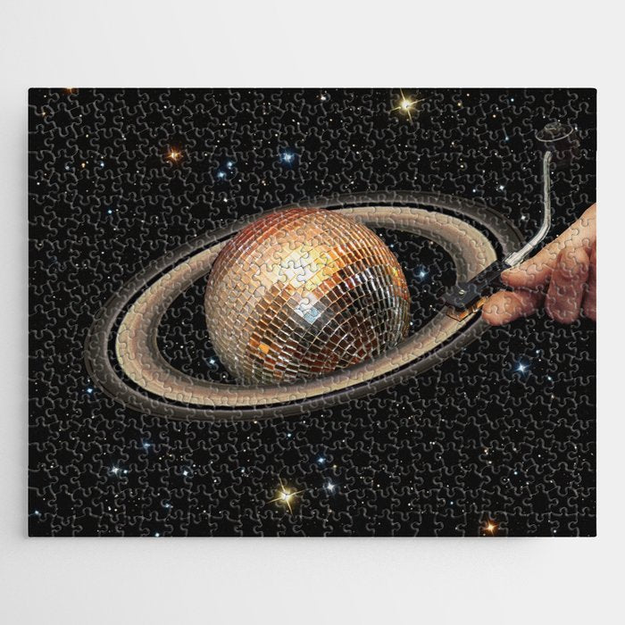 Galactic DJ II - Saturn Disco Ball Jigsaw Puzzle Gallery Image 1