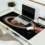Galactic DJ II - Saturn Disco Ball Desk Mat Gallery Image 2