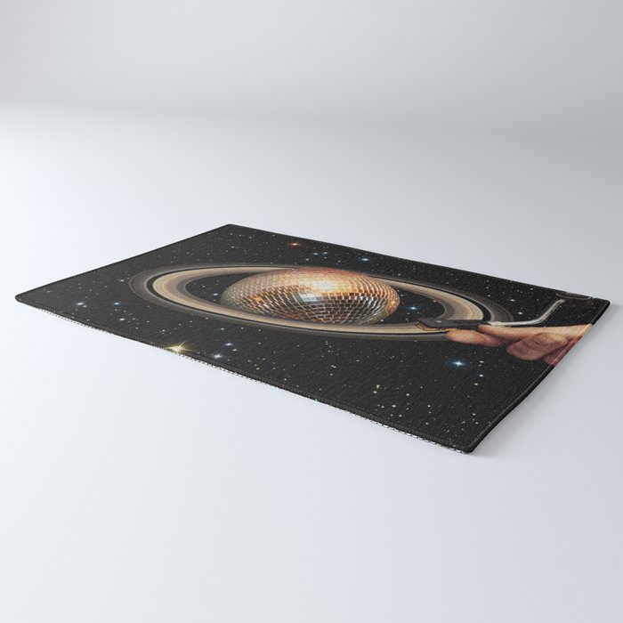 Galactic DJ II - Saturn Disco Ball Rug Gallery Image 3