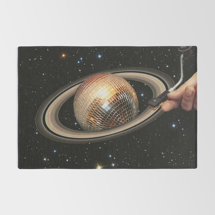 Galactic DJ II - Saturn Disco Ball Rug Gallery Image 2