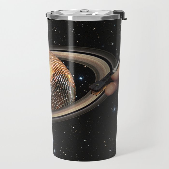 Galactic DJ II - Saturn Disco Ball Travel Mug Gallery Image 2
