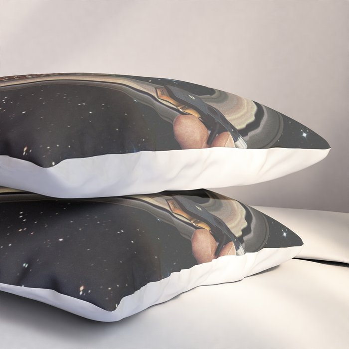 Galactic DJ II - Saturn Disco Ball Pillow Sham Gallery Image 3