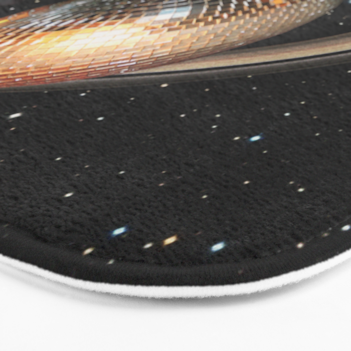 Galactic DJ II - Saturn Disco Ball Bath Mat Gallery Image 3