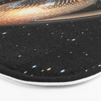 Galactic DJ II - Saturn Disco Ball Bath Mat Gallery Image 3