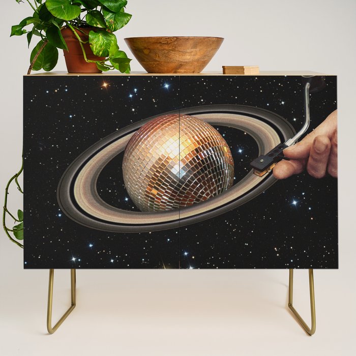Galactic DJ II - Saturn Disco Ball Credenza Gallery Image 1