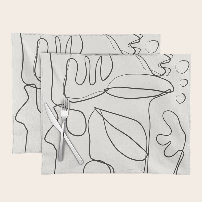Abstract line art 10 Placemat Gallery Image 1