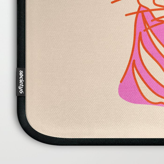 Hot Pink Tiger Portrait Laptop Sleeve Gallery Image 3